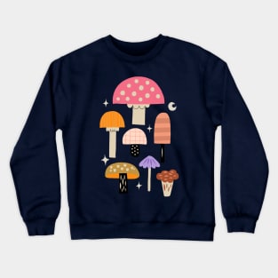 Naive Mushroom Picking Crewneck Sweatshirt